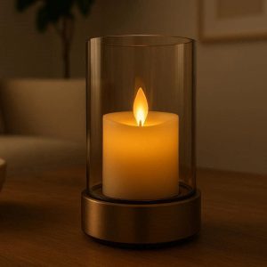 Aesthetic Flickering Flameless Candle Lamp For Contemporary Home Table Decoration And Relaxing Living Room Vibe