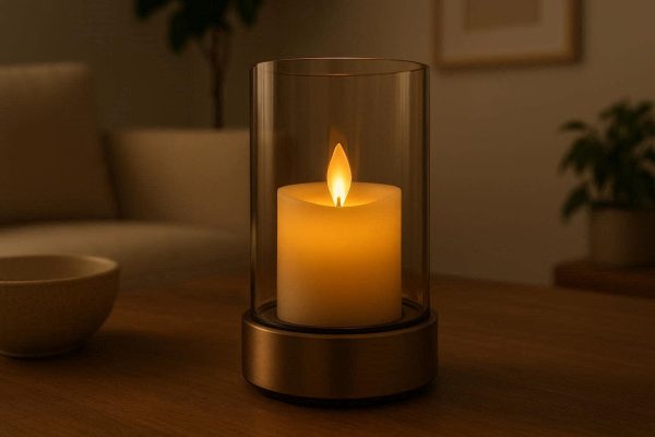 1 Aesthetic Flickering Flameless Candle Lamp For Contemporary Home Table Decoration And Relaxing Living Room Vibe