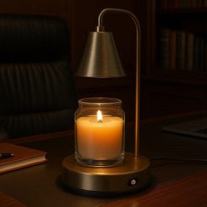 Smart Dimming Electric Candle Warmer Lamp Desktop Wax Melt Light For Sophisticated Executive Office Table Decor